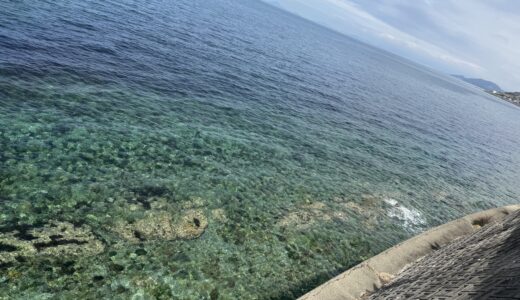 下灘駅から三島神社まで。海沿いを歩く春の散歩道